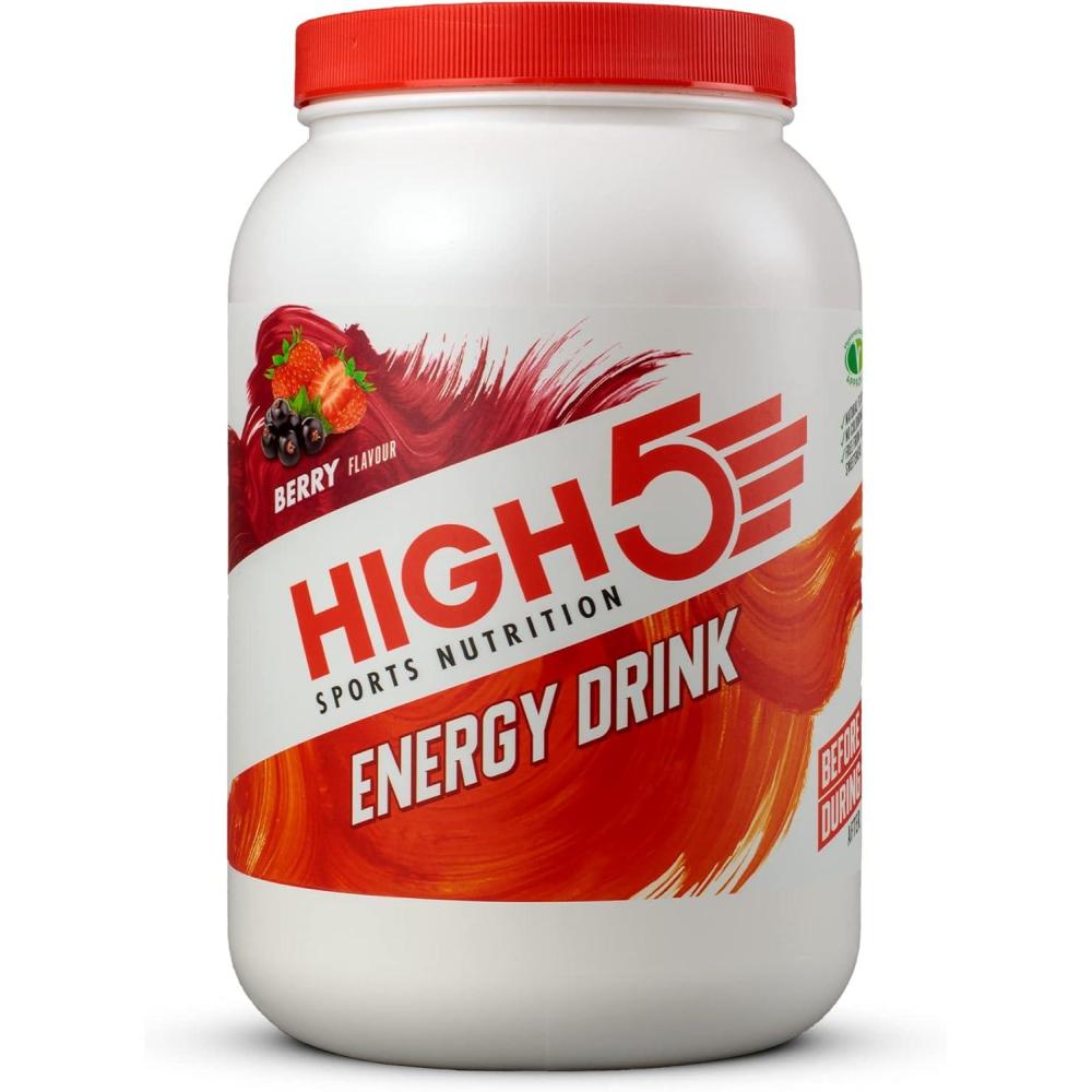 imageHIGH5 Boisson nergisante Convient aux Vgtaliens Mlange Rafrachissant de Glucideslectrolytes Baies 22 kg