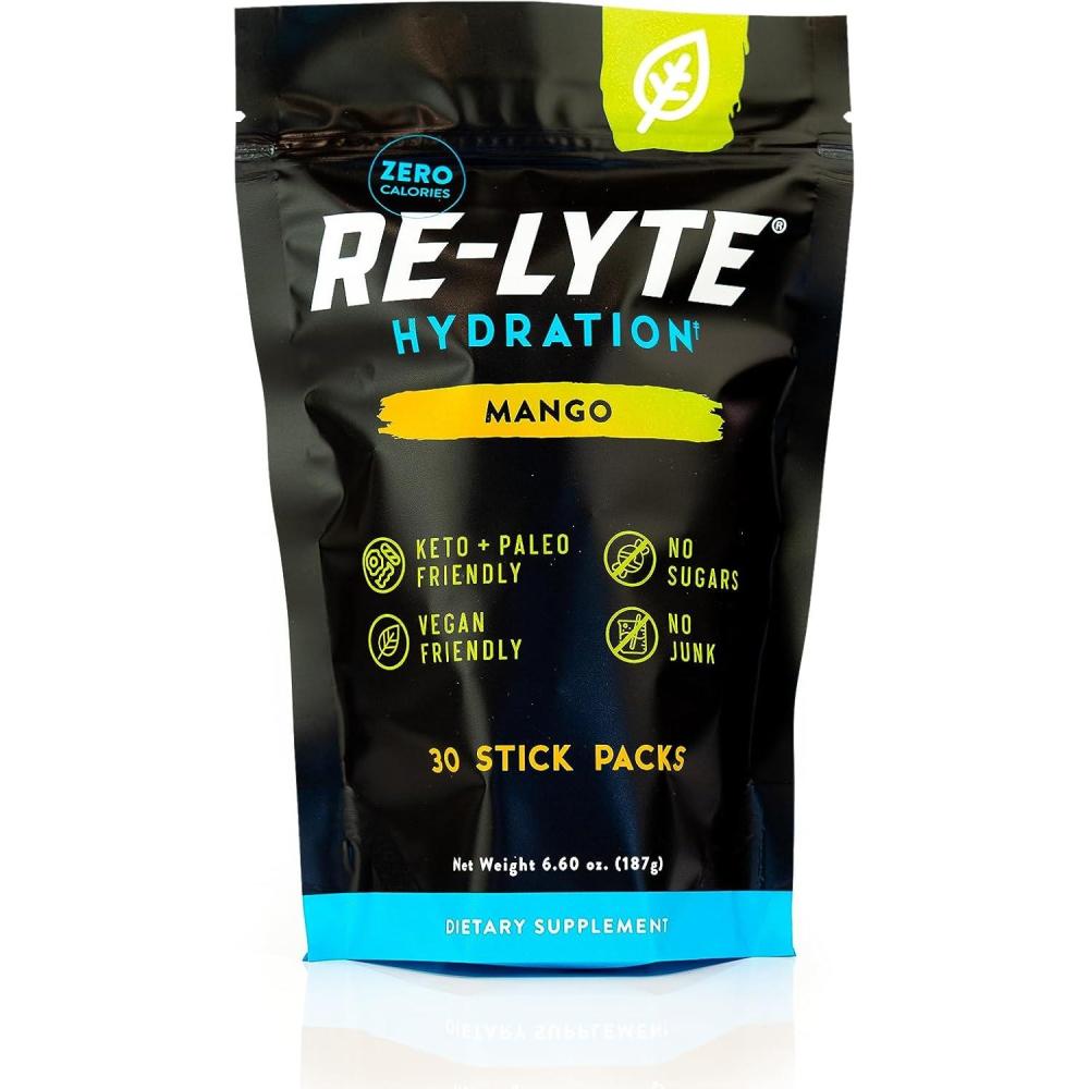 imageREDMOND ReLyte Hydratio Lot de 30 paquets de poudre lectrolyte pour boisson Mango
