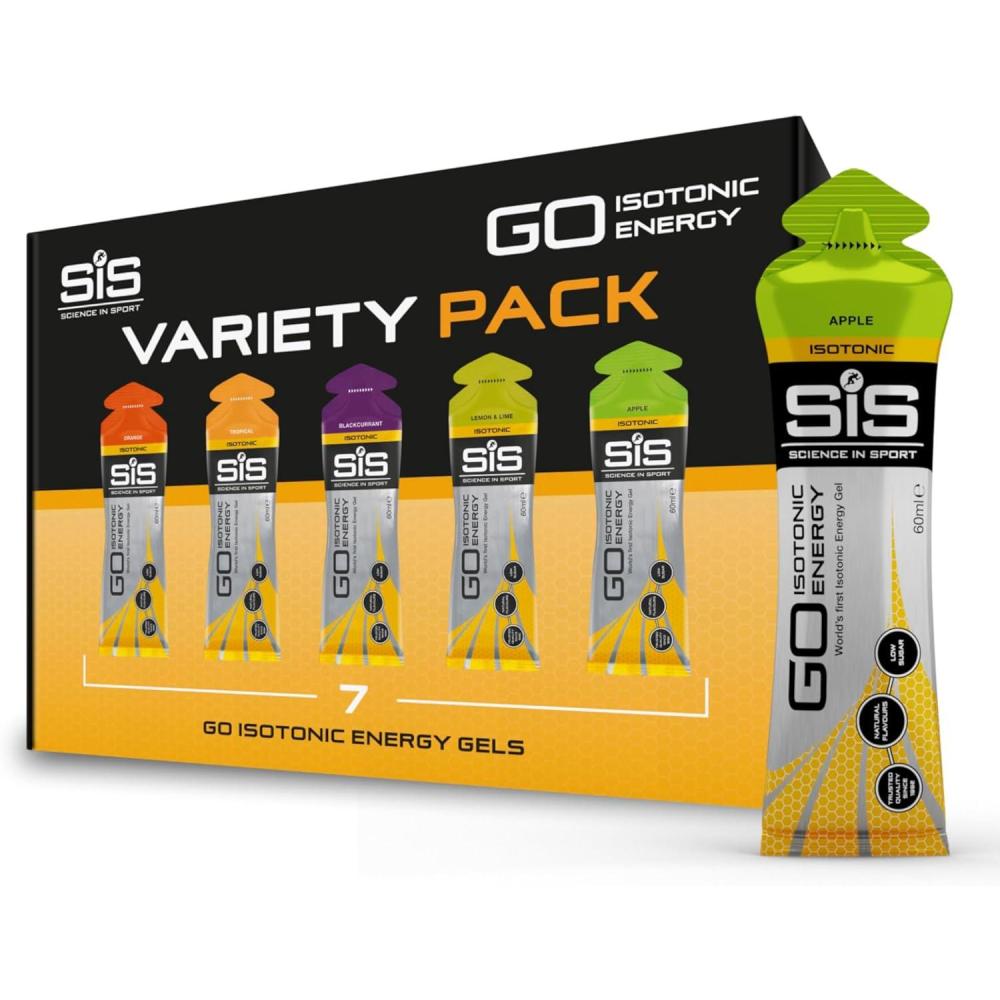 imageScience in Sport GO Gel Sport nergtique Isotonique 7 x 60ml Vegan 22g de Glucides Bon Fournisseur dnergie Alternative Optimale aux Boissons IsotoniquesLot de 7