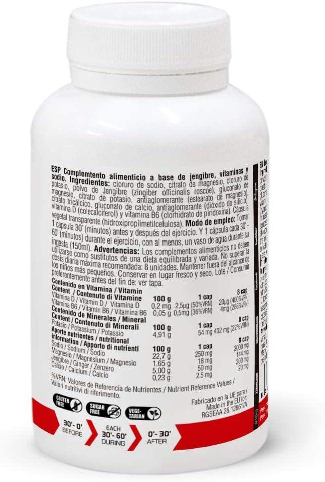 image226ERS Sub9 Sels lectrolytes Sels Minraux et lectrolytes pour Athltes Complment Alimentaire au Gingembre Vitamines et Minraux Dshydratation et Crampes Sans Gluten 100 Glules