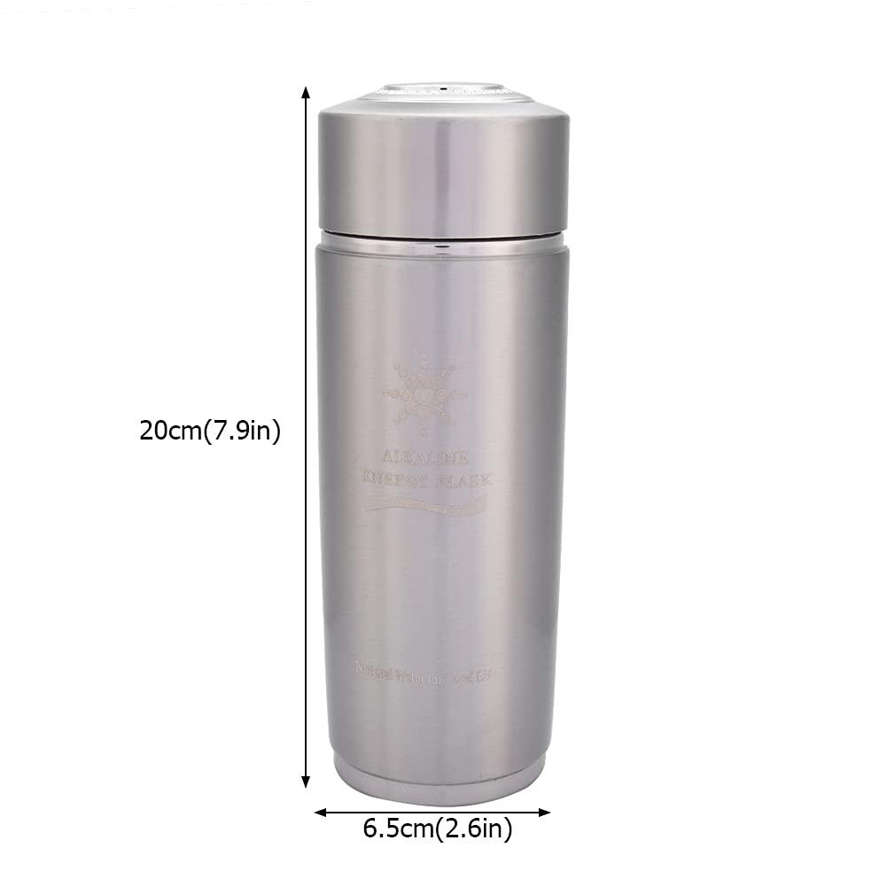 imageBouteille Alcaline Bouteille Dnergie Nano en Acier Inoxydable Bouteille Deau Alcaline en Acier Inoxydable Portable Nano Balance Bio Energy Lonizer Cup Flacon Argent Argent