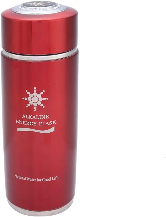 imageBouteille Deau Alcaline en Acier Inoxydable Flacon de Tasse Dquilibre nergtique pour la sant BleuRouge