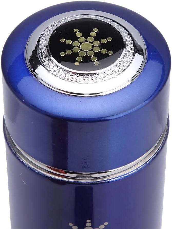imageBouteille Deau Alcaline en Acier Inoxydable pour quilibre nergtique pour Stimuler le Mtabolisme Idale pour les Amateurs de sant Rouge 400 Ml BLUEBleu