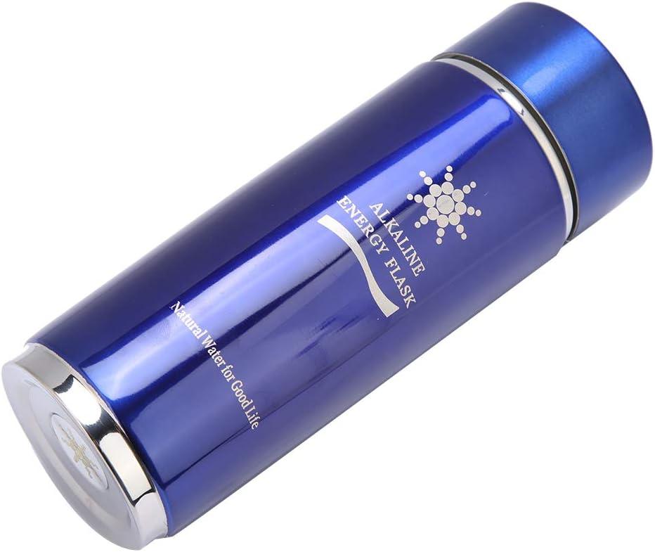 imageBouteille deau Alcaline en Acier Inoxydable Portable Nano quilibre nergtique Bio Lonizer Flacon pour Une Vie Saine ArgentBleu