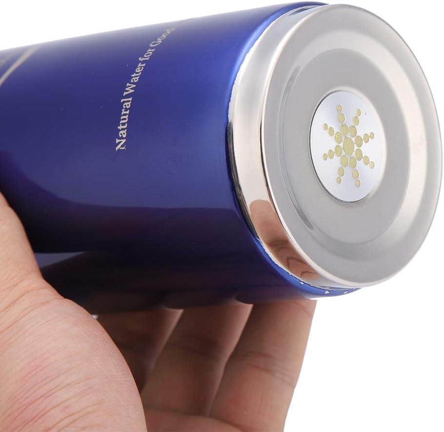 imageBouteille deau Alcaline en Acier Inoxydable Portable Nano quilibre nergtique Bio Lonizer Flacon pour Une Vie Saine ArgentBleu