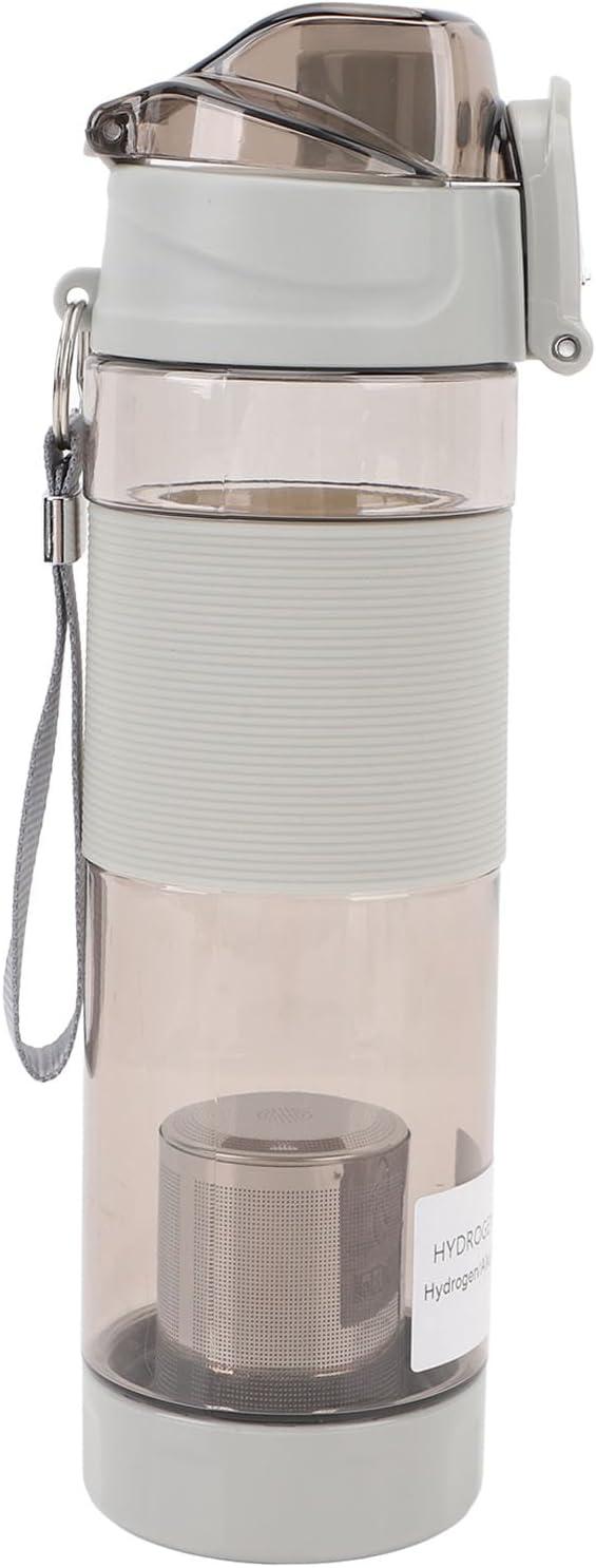 imageBouteille deau Riche en Hydrogne avec 304 Filtre Alcalin en Acier Inoxydable Gnrateur deau Hydrogne lpreuve des Fuites pour lexercice et les Voyages Bleu Ciel bleu cielGris Clair