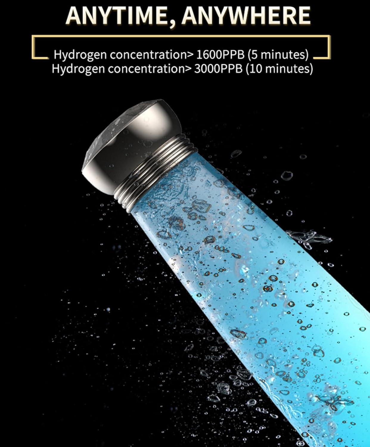 imageBouteille gnratrice deau Riche en hydrogne ioniseur lectrolyse alcaline 1800 mAh Technologie SPE jusqu 30005000 ppb antioxydant260ml