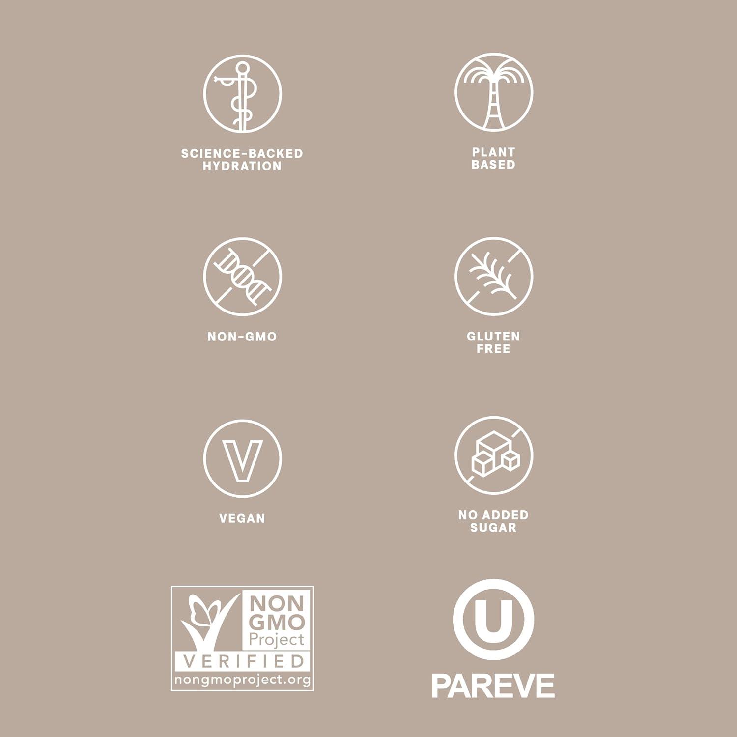 imageCURE HYDRATION MIX lectrolyte naturel hydratant Poudre pour le soulagement ligible FSA et HSA Fabriqu avec de leau de coco Sans sucre ajout Vgtalien Adapt au palo Pochette de 14