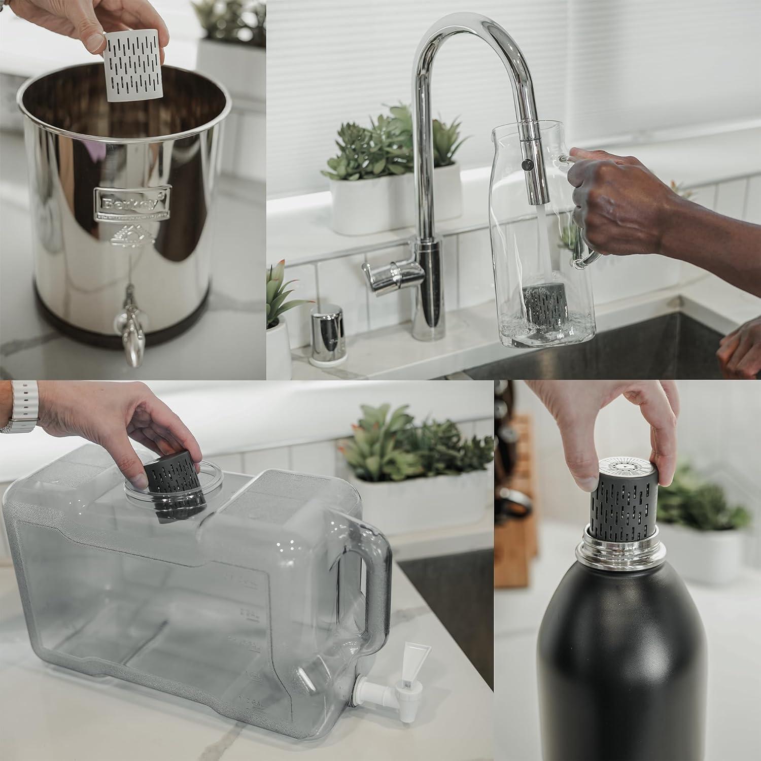 imageGOFILTR Infuseur eau alcaline en magnsium Jumbo 95 pH lectrolytes pour toutes grandes bouteilles deaupichets 3 mois infuseur deau alcaline minrale ionise lot de 1Jumbo Alcaline