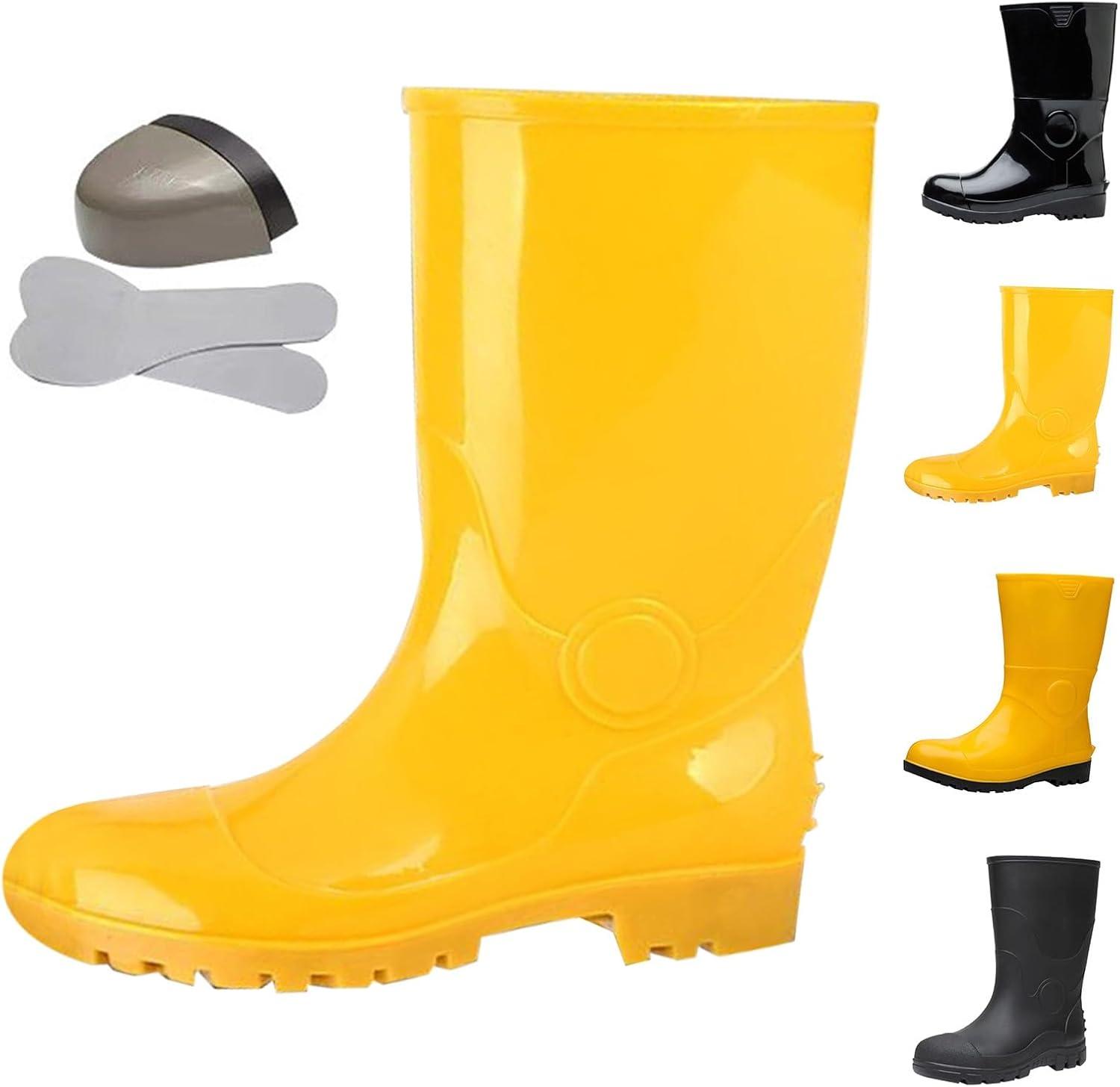 imageGenerisch Chaussures dquipement pour homme Rsistantes aux chocs et la perforation Pour lindustrie et les mines rsistantes lhuile et aux alcalis Chaussures deau blanches TubeK