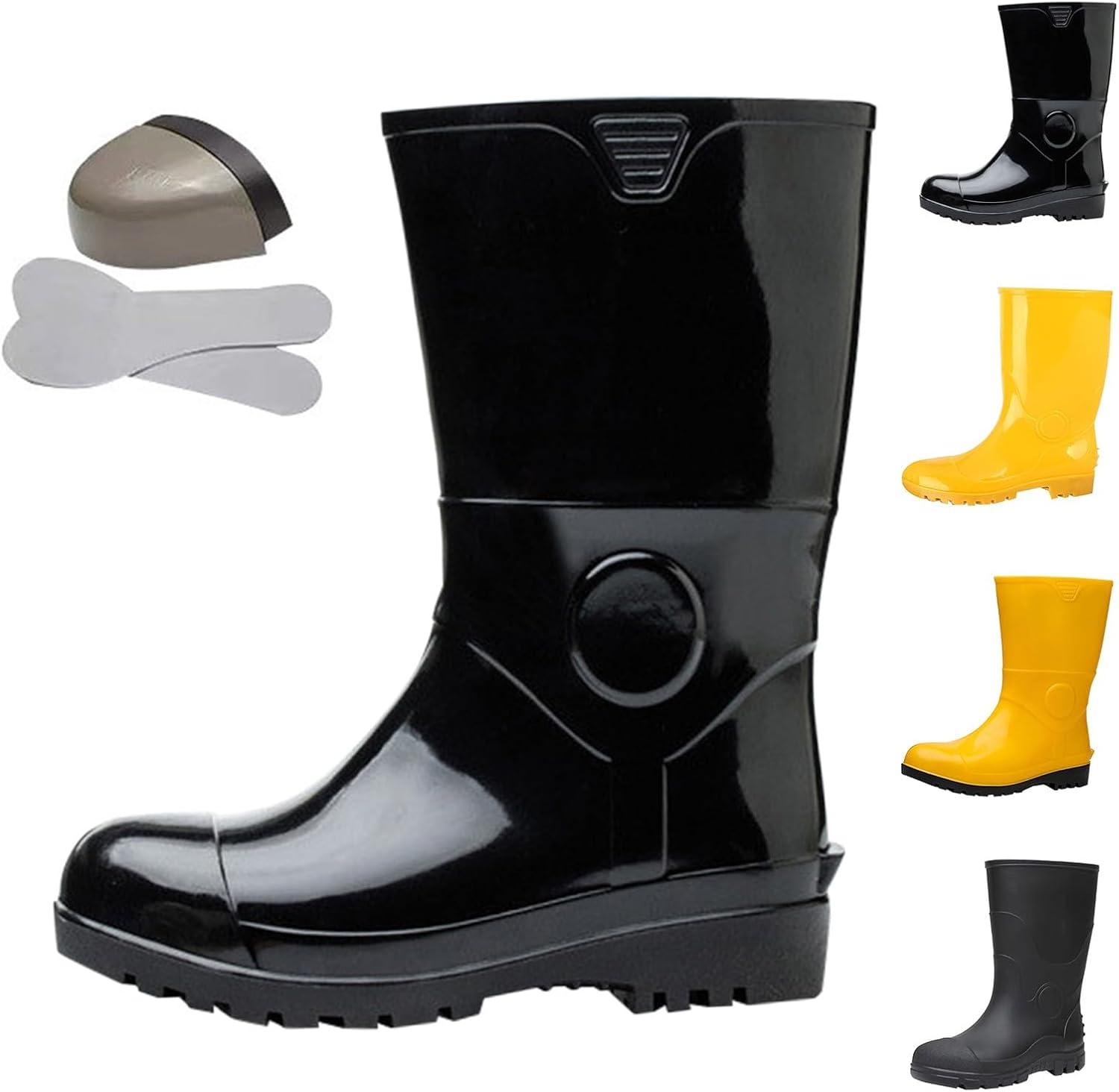 imageGenerisch Chaussures dquipement pour homme Rsistantes aux chocs et la perforation Pour lindustrie et les mines rsistantes lhuile et aux alcalis Chaussures deau blanches TubeB