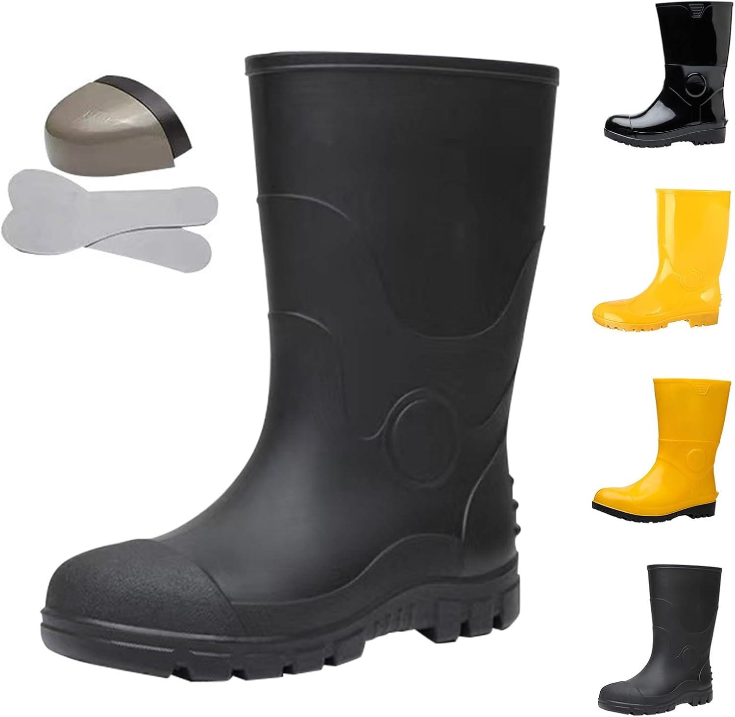 imageGenerisch Chaussures dquipement pour homme Rsistantes aux chocs et la perforation Pour lindustrie et les mines rsistantes lhuile et aux alcalis Chaussures deau blanches TubeG
