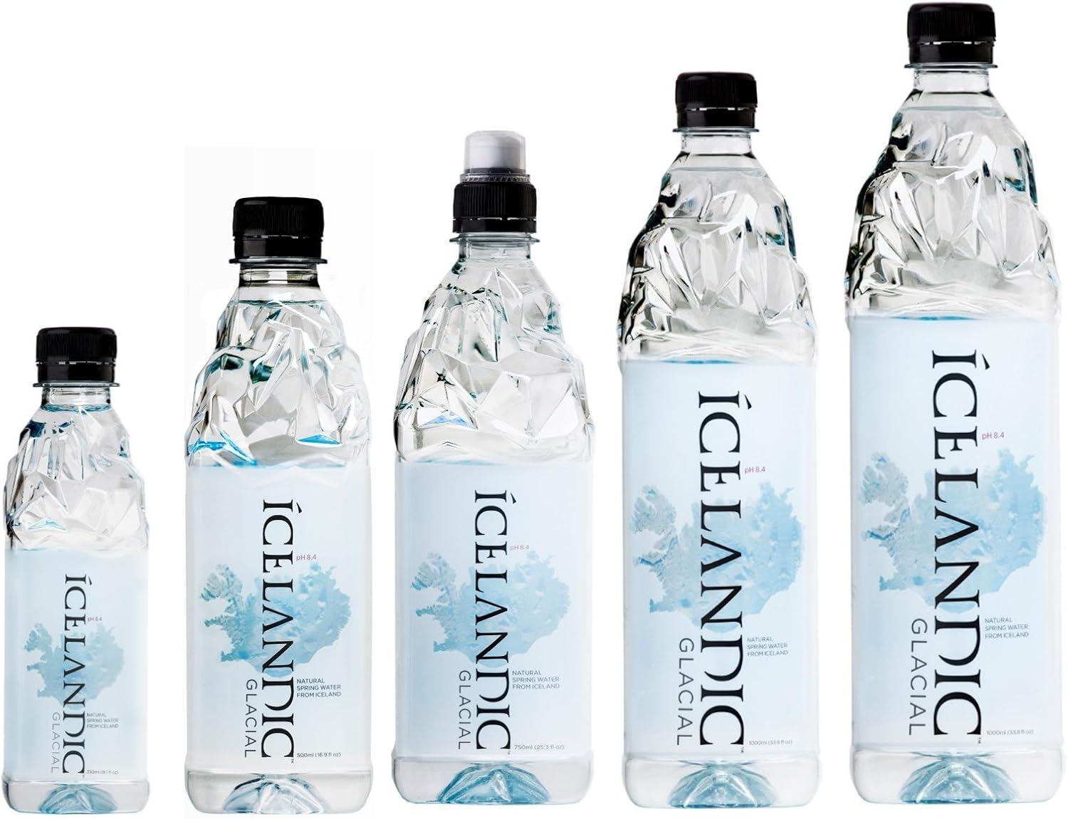 imageIcelandic Glacial Eau Premium Plate 1000ml Bouteilles en PET Recycl x 12 Par Pack AlcalineBas pH Sans BPA Neutre en Carbone de la Source Islandaise Faible Teneur en TDS et Minraux750 ml Lot de 12