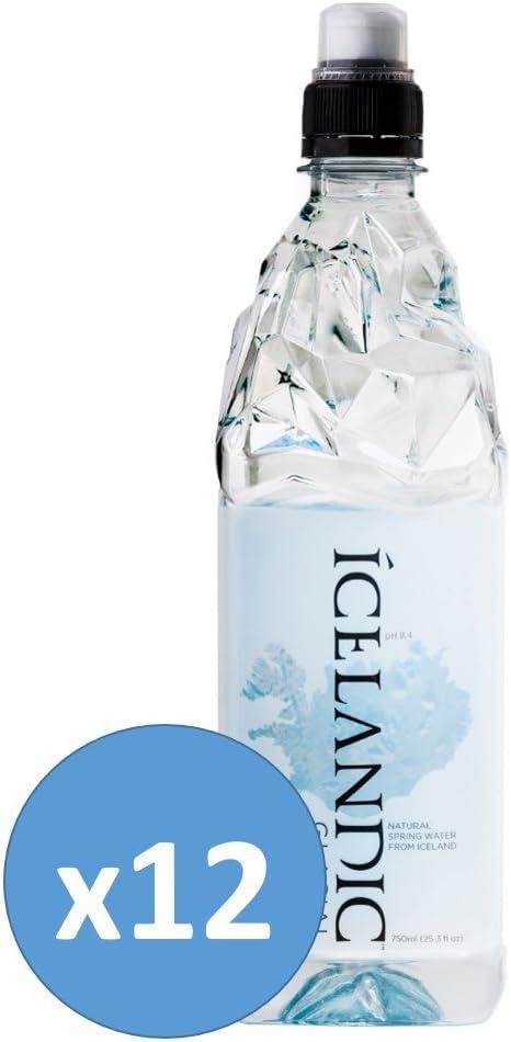 imageIcelandic Glacial Eau Premium Plate 1000ml Bouteilles en PET Recycl x 12 Par Pack AlcalineBas pH Sans BPA Neutre en Carbone de la Source Islandaise Faible Teneur en TDS et Minraux750 ml Lot de 12