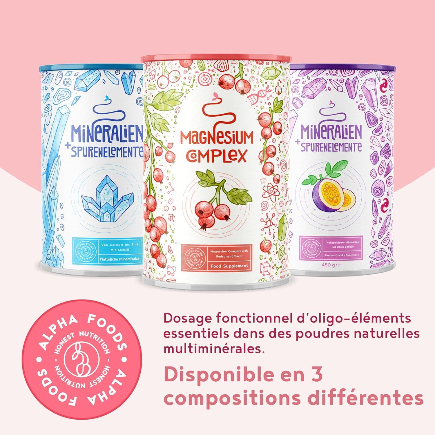imageMagnesium Complex Supplment de poudre de magnsium avec 6 diffrents composants de magnsium biodisponibles Vegan pour soutenir lquilibre musculaire neurologique et lectrolytique