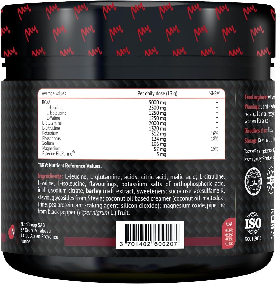 imageMy BCAA Acides Amins BCAA en Poudre Label Kyowa Quality LGlutamine LCitrulline Electrolytes Lemonade 390g 30 PortionsCola