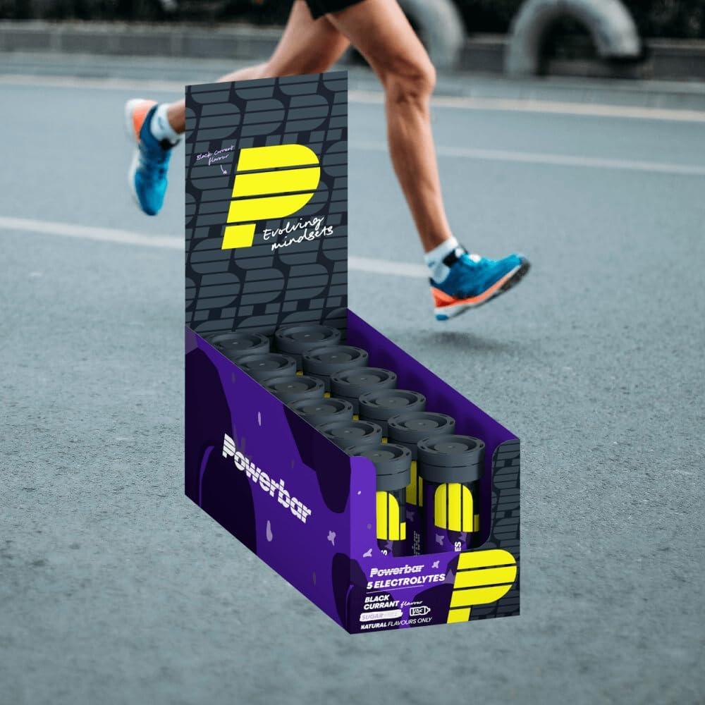 imagePowerbar 5 Electrolytes Lemon Tonic 12x10Tabs Tablettes effervescentes fournissant les lectrolytes 75 mg cafineBlack Currant