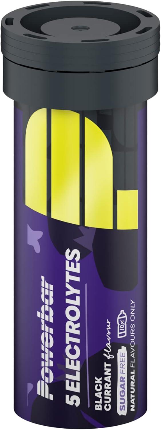 imagePowerbar 5 Electrolytes Lemon Tonic 12x10Tabs Tablettes effervescentes fournissant les lectrolytes 75 mg cafineBlack Currant