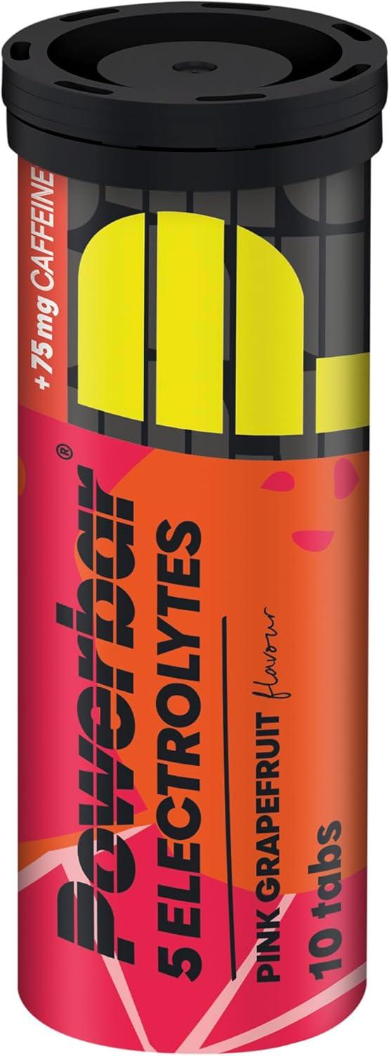 imagePowerbar 5 Electrolytes Lemon Tonic 12x10Tabs Tablettes effervescentes fournissant les lectrolytes 75 mg cafinePink Grapefruit