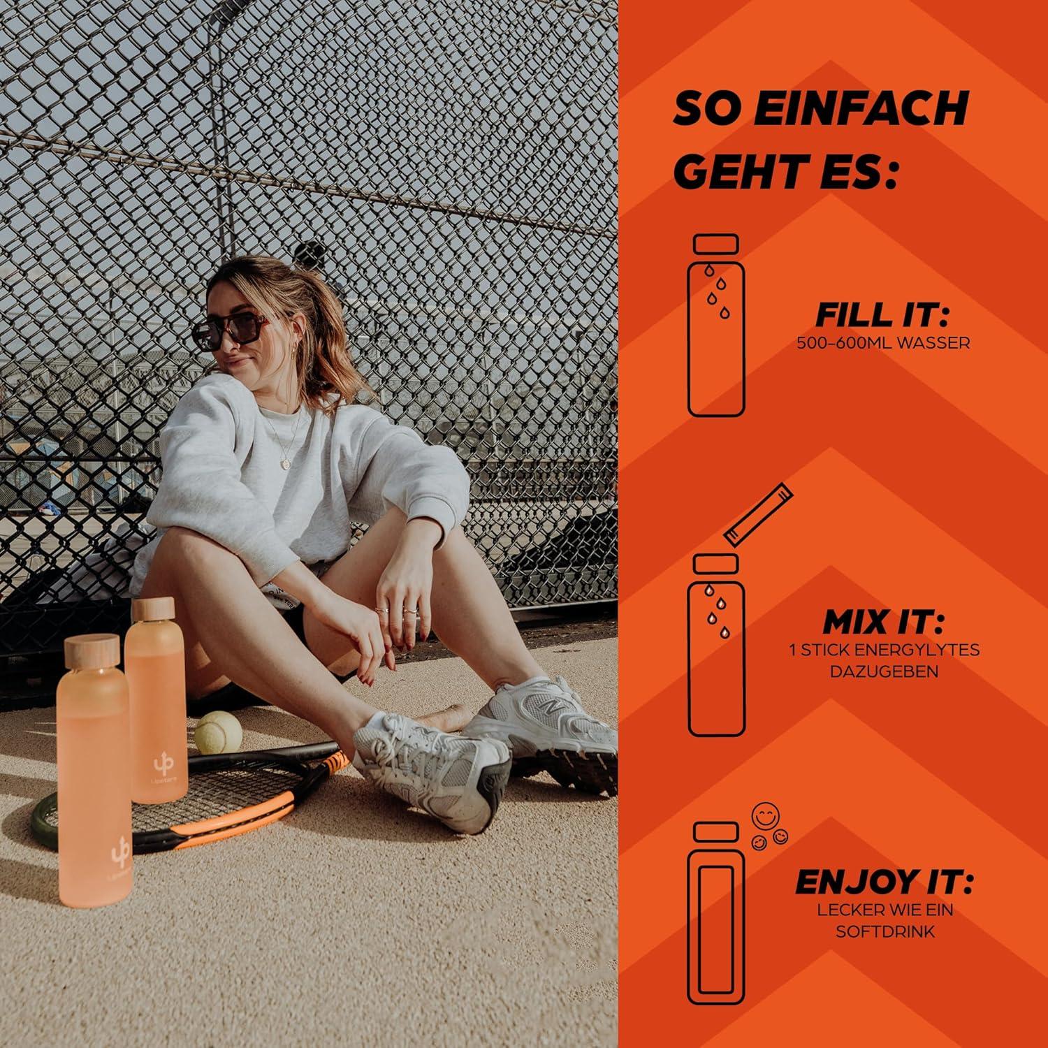 imageUpsters Energylytes Citron orange et pastque Poudre dlectrolyte avec 160 mg de cafine et de Ltyrosine Sans sucre Hydration et concentration Pour le sport le travail et les jours actifsOG Orange