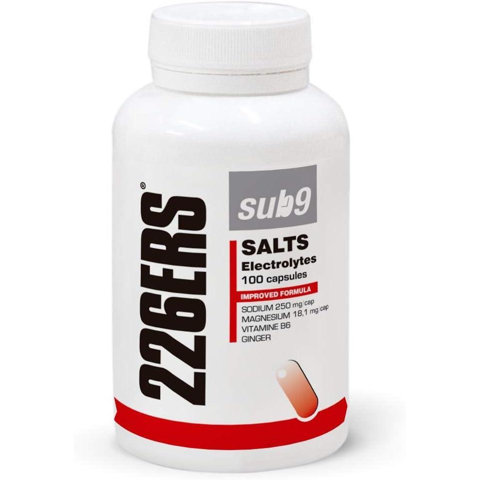 image226ERS Sub9 Sels lectrolytes Sels Minraux et lectrolytes pour Athltes Complment Alimentaire au Gingembre Vitamines et Minraux Dshydratation et Crampes Sans Gluten 100 Glules