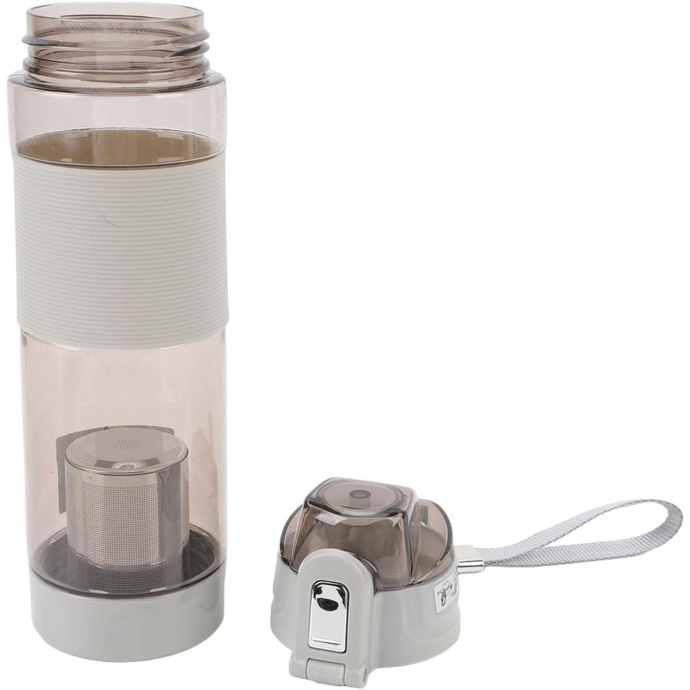 imageBouteille deau Riche en Hydrogne avec 304 Filtre Alcalin en Acier Inoxydable Gnrateur deau Hydrogne lpreuve des Fuites pour lexercice et les Voyages Bleu Ciel bleu cielGris Clair