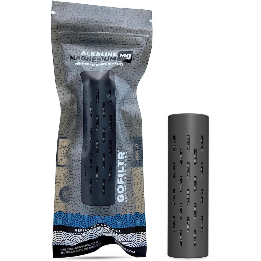 imageGOFILTR Infuseur eau alcaline en magnsium Jumbo 95 pH lectrolytes pour toutes grandes bouteilles deaupichets 3 mois infuseur deau alcaline minrale ionise lot de 1Mg alcaline magnsium