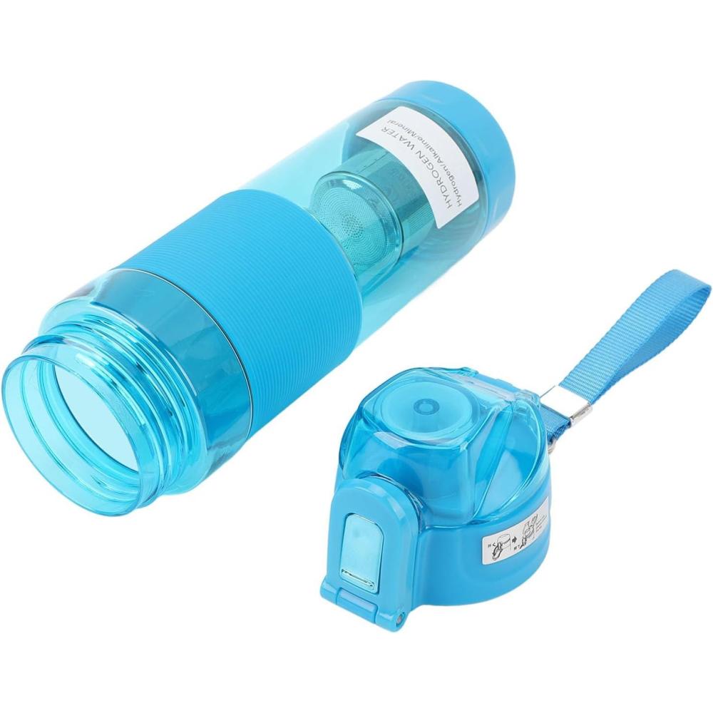 imageGeneric Bouteille deau Hydrogne  lpreuve des Fuites 304 Filtre Alcalin en Acier Inoxydable pour le Bientre et la vitalit pour lexercice CafCiel Bleu