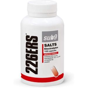 226ERS – Sub9 Sels Électrolytes, Sels Minéraux et Électrolytes pour Athlètes, Complément Alimentaire au Gingembre, Vitamines et Minéraux, Déshydratation et Crampes, Sans Gluten, 100 Gélules