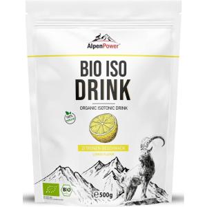 AlpenPower BIO poudre pour boisson Isotonique Citron 500g – Ingrédients 100% naturels – Sans additifs artificiels – Idéal pour les sports d&rsquo;endurance