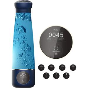 Bouteille génératrice d&rsquo;eau Riche en hydrogène, ioniseur à électrolyse alcaline 1800 mAh, Technologie SPE, jusqu&rsquo;à 3000-5000 ppb, antioxydant(260ml)