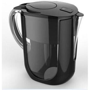 Carafe à eau alcaline Diète alcaline avec inicador numérique de remplacement de filtre. Deux Filtres nouveau modèle 2017. Noir