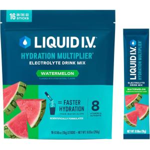 Liquid I.V.® Hydration Multiplier® – Pastèque | Mélange à boisson en poudre électrolyte | 1 paquet (16 portions)
