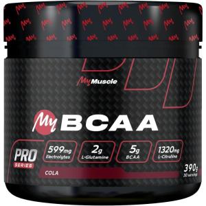 My BCAA – Acides Aminés BCAA en Poudre Label Kyowa Quality® + L-Glutamine + L-Citrulline + Electrolytes – Lemonade 390g – 30 Portions(Cola)
