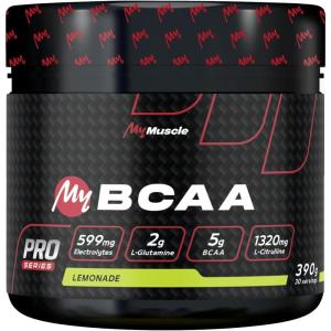 My BCAA – Acides Aminés BCAA en Poudre Label Kyowa Quality® + L-Glutamine + L-Citrulline + Electrolytes – Lemonade 390g – 30 Portions(Limonade)