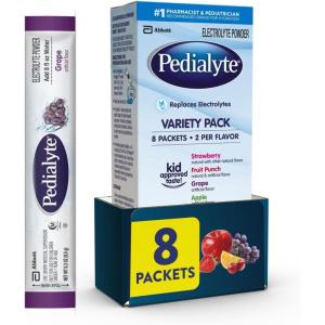Pedialyte Powder Pack, Variety, 0.3-Ounce, 8 Count by Pedialyte