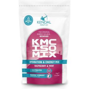 Poudre isotonique pour boisson énergisante électrolyte | Framboise et menthe rafraîchissante | 100 % recyclable | KMC ISO Mix (citron et menthe, 1 kg/27 portions)