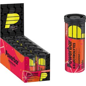 Powerbar 5 Electrolytes Lemon Tonic 12x10Tabs – Tablettes effervescentes fournissant les électrolytes + 75 mg caféine(Pink Grapefruit)