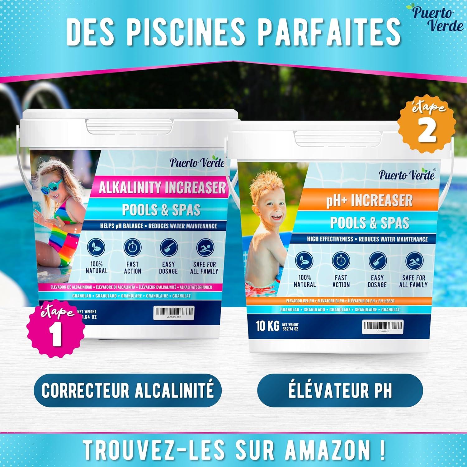 image Correcteur Alcalinit pour Piscine 10 Kg Augmente lAlcalinit Totale TAC ampamp Corrige Le pH Action Rapide et Efficace Format Poudre Sr pour Toute la Famille Production Europenne