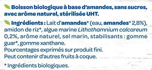 imageBjorg Boisson Oui Au Vgtal Bio Riz Coco Boire et Cuisiner Sans sucres Ajouts Pauvre en Matires Grasses 1L Lot de 2Amande Sans Sucres