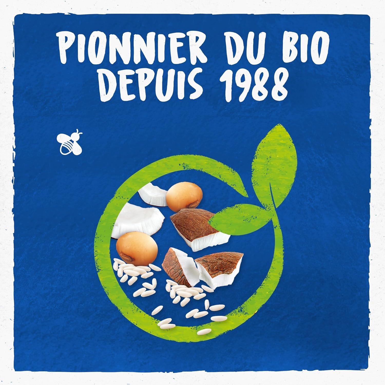 imageBjorg Boisson Oui Au Vgtal Bio Riz Coco Boire et Cuisiner Sans sucres Ajouts Pauvre en Matires Grasses 1L Lot de 2Chocolat