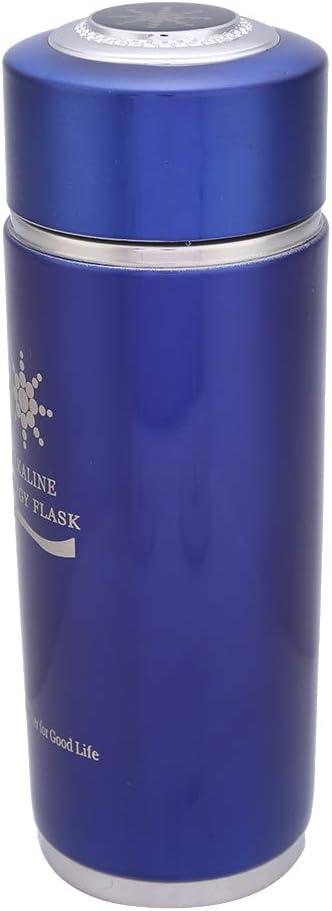 imageBouteille Deau Alcaline Nano Balance En Acier Inoxydable Bouteille Deau Isolante Portable Bouteille Large Bouchon Bouteille Filtre Deau Pour Lamlioration De Limmunit ArgentBleu