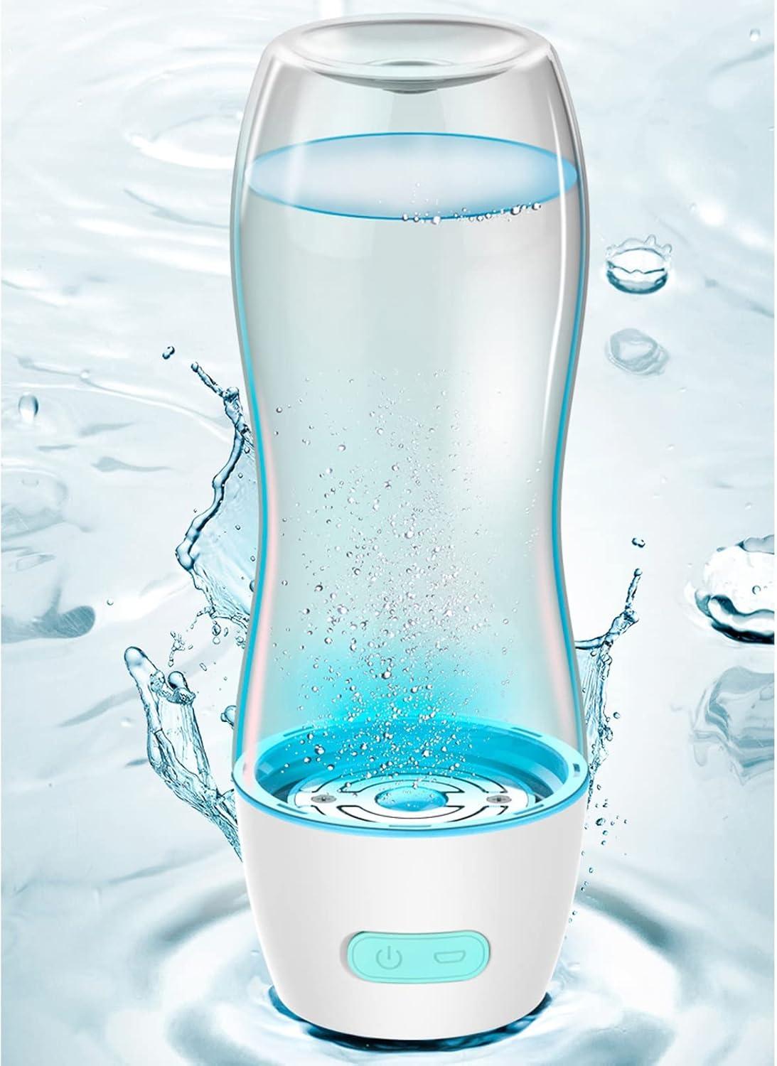 imageBouteille Deau Riche En Hydrogne Ioniseur De Gnrateur Deau Hydrogne Portable 3 Minutes Technologie De Membrane SPE PEM Bouteille Dnergie Alcaline H2 Coupe Tritan Sportive 400 MLBlueBlue