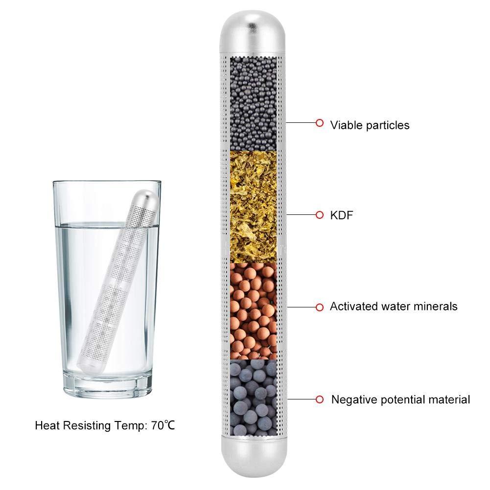 imageBton deau alcaline lhydrogne filtre purateur minral alcalinisateur PH en acier inoxydable