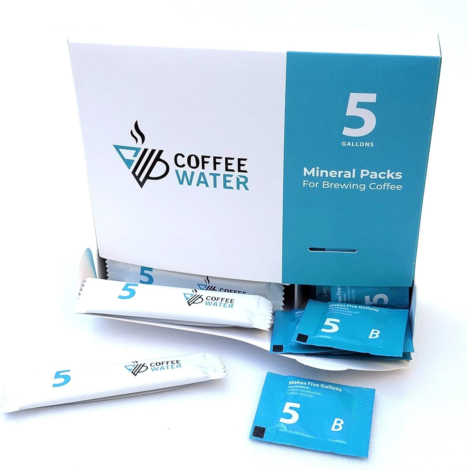 imageCOFFEE WATER Sachets minraux pour faire de leau pour le caf fait 125 gallonsMakes 125 Gallons