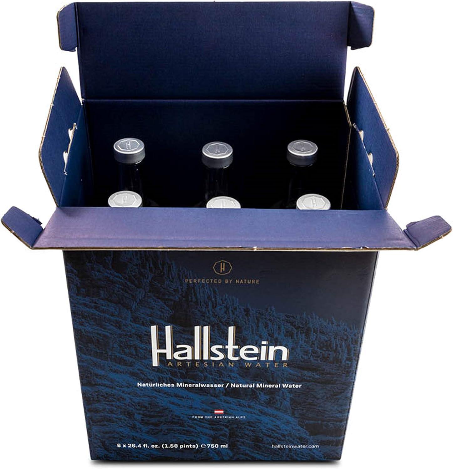 imageHallstein Artesian Natural Lot de 6 bouteilles deau calme alcaline non scintillante 750 ml