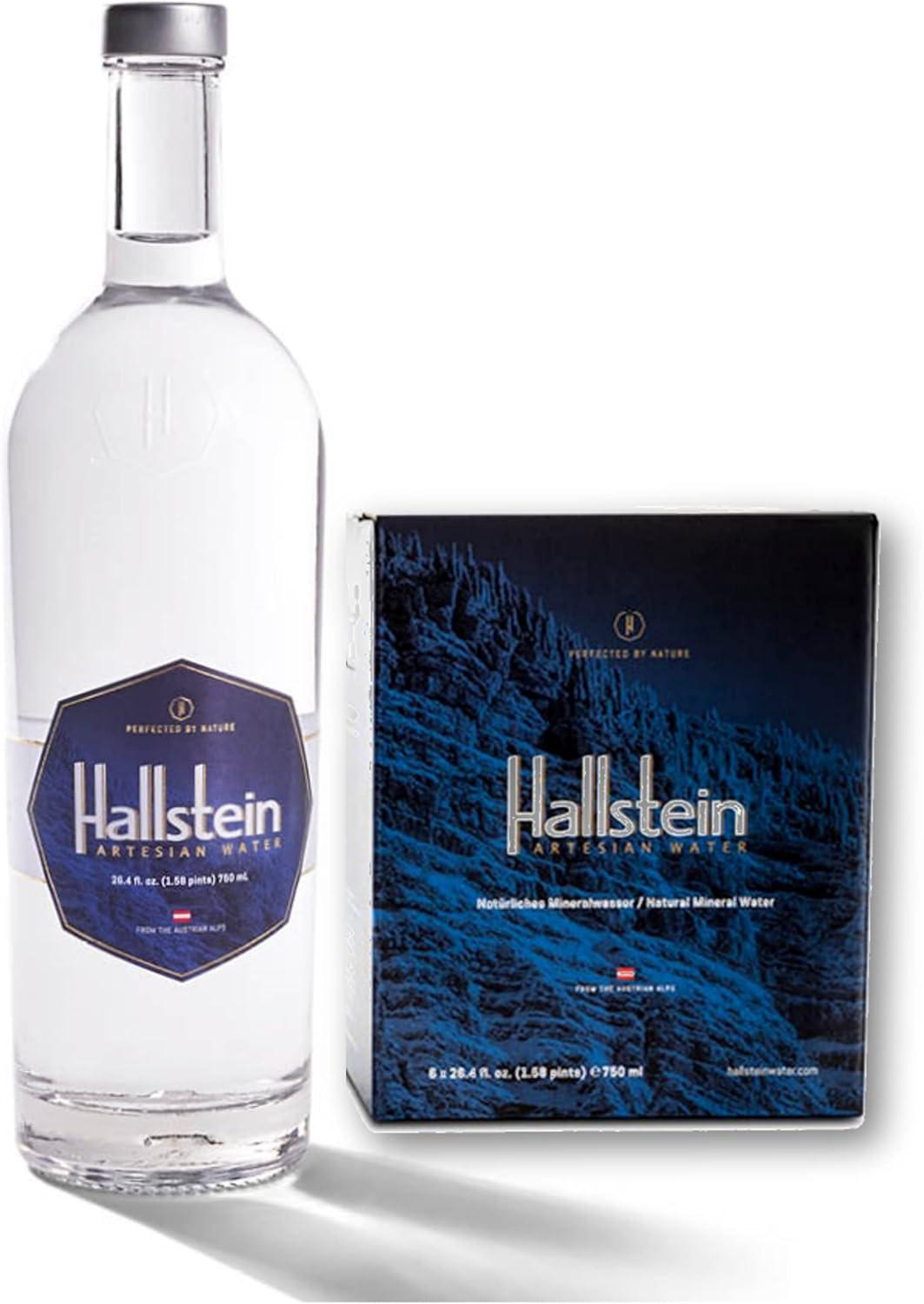 imageHallstein Artesian Natural Lot de 6 bouteilles deau calme alcaline non scintillante 750 ml