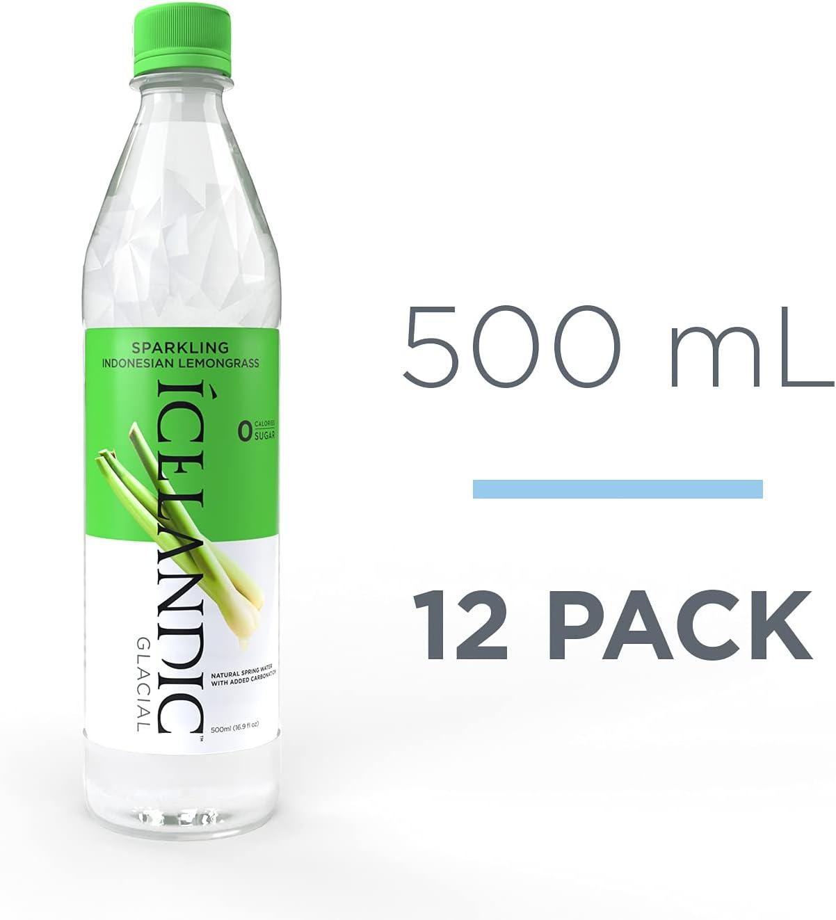 imageIcelandic Glacial Natural Spring Lot de 12 bouteilles deau alcaline 1 lIndonesian Lemongrass
