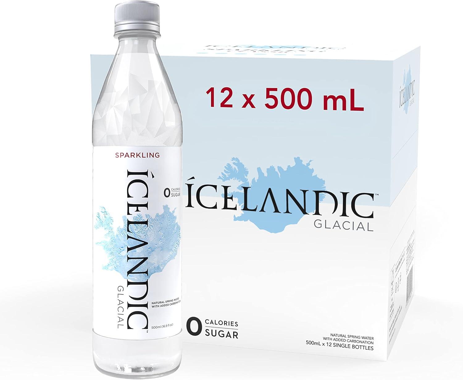 imageIcelandic Glacial Natural Spring Lot de 12 bouteilles deau alcaline 1 lNon aromatis