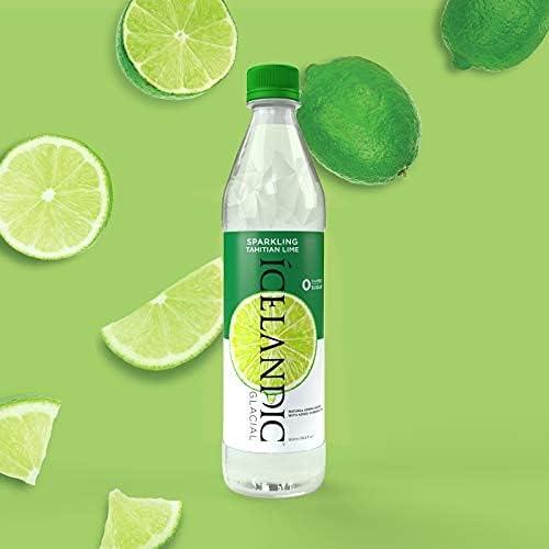 imageIcelandic Glacial Natural Spring Lot de 12 bouteilles deau alcaline 1 lTahitian Lime